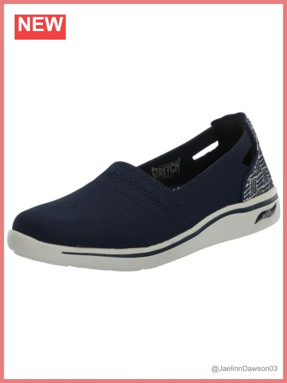 Slip On Loafer with Arch Support Knit Upper